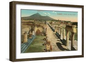 View of the Forum, Pompeii, Italy-null-Framed Art Print