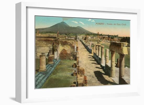 View of the Forum, Pompeii, Italy-null-Framed Art Print