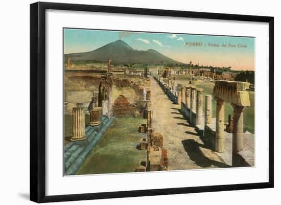 View of the Forum, Pompeii, Italy-null-Framed Art Print