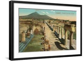 View of the Forum, Pompeii, Italy-null-Framed Art Print