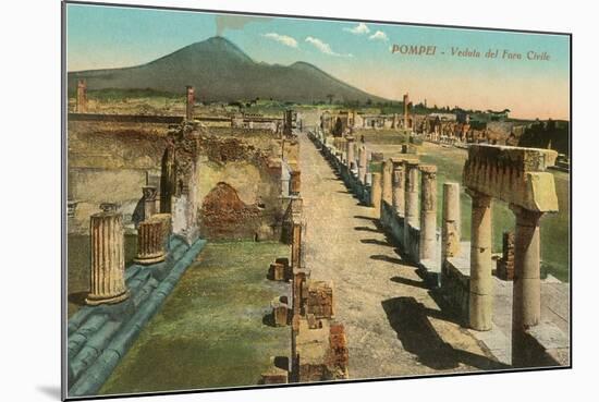 View of the Forum, Pompeii, Italy-null-Mounted Art Print