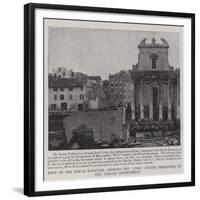 View of the Forum Romanum, Showing the Fiori Houses Presented to the Italian Government-null-Framed Giclee Print