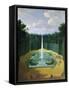 View of the Fountain Obelisk in the Gardens of Versailles (Louis XIV Promenade)-Pierre-Denis Martin-Framed Stretched Canvas