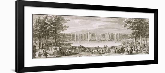 View of the Fountain of Neptune, Versailles-Jacques Rigaud-Framed Giclee Print