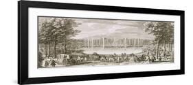 View of the Fountain of Neptune, Versailles-Jacques Rigaud-Framed Giclee Print