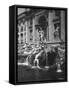 View of the Fountain of the Trevi-null-Framed Stretched Canvas