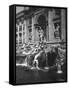View of the Fountain of the Trevi-null-Framed Stretched Canvas