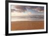 View of the Framara Beach to the Island La Graciosa at Sundown, Lanzarote, Canary Islands, Spain-Markus Lange-Framed Photographic Print