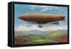 View of the French Military Flying Airship Patrie-Lantern Press-Framed Stretched Canvas