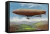 View of the French Military Flying Airship Patrie-Lantern Press-Framed Stretched Canvas