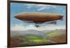 View of the French Military Flying Airship Patrie-Lantern Press-Framed Art Print