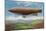 View of the French Military Flying Airship Patrie-Lantern Press-Mounted Art Print