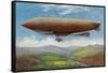 View of the French Military Flying Airship Patrie-Lantern Press-Framed Stretched Canvas