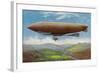 View of the French Military Flying Airship Patrie-Lantern Press-Framed Art Print