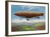 View of the French Military Flying Airship Patrie-Lantern Press-Framed Art Print