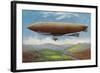 View of the French Military Flying Airship Patrie-Lantern Press-Framed Art Print