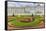 View of the French-Style Formal Gardens at the Catherine Palace, Tsarskoe Selo, St. Petersburg-Michael Nolan-Framed Stretched Canvas