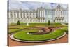 View of the French-Style Formal Gardens at the Catherine Palace, Tsarskoe Selo, St. Petersburg-Michael Nolan-Stretched Canvas