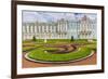 View of the French-Style Formal Gardens at the Catherine Palace, Tsarskoe Selo, St. Petersburg-Michael Nolan-Framed Photographic Print