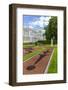 View of the French-Style Formal Gardens at the Catherine Palace, Tsarskoe Selo, St. Petersburg-Michael Nolan-Framed Photographic Print