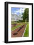 View of the French-Style Formal Gardens at the Catherine Palace, Tsarskoe Selo, St. Petersburg-Michael Nolan-Framed Photographic Print