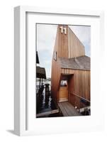 View of the Front Door and Facade of a Wooden Floating Home in Portage Bay, Seattle, Wa, 1971-Michael Rougier-Framed Photographic Print