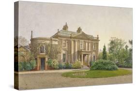 View of the Front of Carroun House, South Lambeth Road, Lambeth, London, 1887-John Crowther-Stretched Canvas