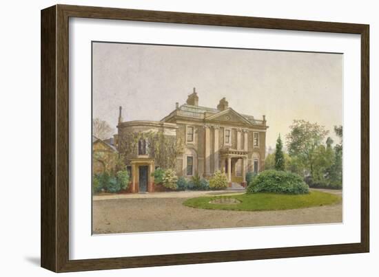 View of the Front of Carroun House, South Lambeth Road, Lambeth, London, 1887-John Crowther-Framed Giclee Print