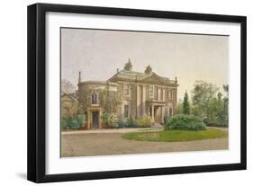 View of the Front of Carroun House, South Lambeth Road, Lambeth, London, 1887-John Crowther-Framed Giclee Print