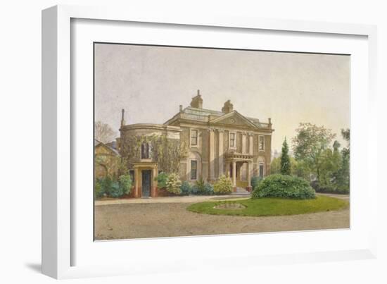 View of the Front of Carroun House, South Lambeth Road, Lambeth, London, 1887-John Crowther-Framed Giclee Print