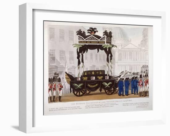 View of the Funeral Procession of Lord Nelson, London, 1806-Edward Orme-Framed Giclee Print