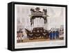 View of the Funeral Procession of Lord Nelson, London, 1806-Edward Orme-Framed Stretched Canvas