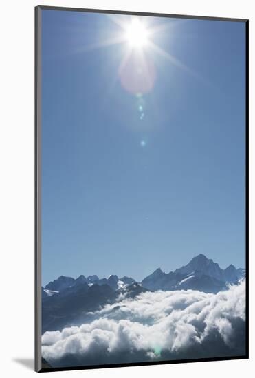 View of the Furkapass in the Bernese Oberland, Lauteraarhorn, Switzerland-Rainer Mirau-Mounted Photographic Print