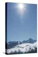 View of the Furkapass in the Bernese Oberland, Lauteraarhorn, Switzerland-Rainer Mirau-Stretched Canvas