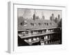 View of the Galleries at the Oxford Arms Inn, Warwick Lane, from the Roof, City of London, 1875-null-Framed Photographic Print