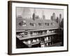 View of the Galleries at the Oxford Arms Inn, Warwick Lane, from the Roof, City of London, 1875-null-Framed Photographic Print