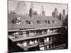 View of the Galleries at the Oxford Arms Inn, Warwick Lane, from the Roof, City of London, 1875-null-Mounted Photographic Print