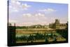 View of the Gardens and Palace of the Tuileries from the Quai D'Orsay, 1813-Etienne Bouhot-Stretched Canvas