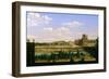 View of the Gardens and Palace of the Tuileries from the Quai D'Orsay, 1813-Etienne Bouhot-Framed Premium Giclee Print