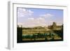 View of the Gardens and Palace of the Tuileries from the Quai D'Orsay, 1813-Etienne Bouhot-Framed Premium Giclee Print