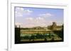 View of the Gardens and Palace of the Tuileries from the Quai D'Orsay, 1813-Etienne Bouhot-Framed Giclee Print