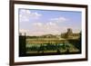 View of the Gardens and Palace of the Tuileries from the Quai D'Orsay, 1813-Etienne Bouhot-Framed Giclee Print