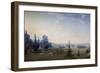 View of the Gardens of Chateau De Malmaison-null-Framed Giclee Print