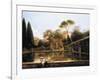 View of the Gardens of Villa D'Este in Tivoli, 1811-Pierre Athanase Chauvin-Framed Giclee Print