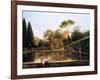 View of the Gardens of Villa D'Este in Tivoli, 1811-Pierre Athanase Chauvin-Framed Giclee Print