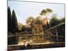 View of the Gardens of Villa D'Este in Tivoli, 1811-Pierre Athanase Chauvin-Mounted Giclee Print