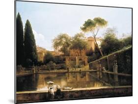 View of the Gardens of Villa D'Este in Tivoli, 1811-Pierre Athanase Chauvin-Mounted Giclee Print