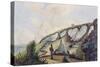View of the Glaciers of the Gulf of Kotzebue-Ludwig Choris-Stretched Canvas