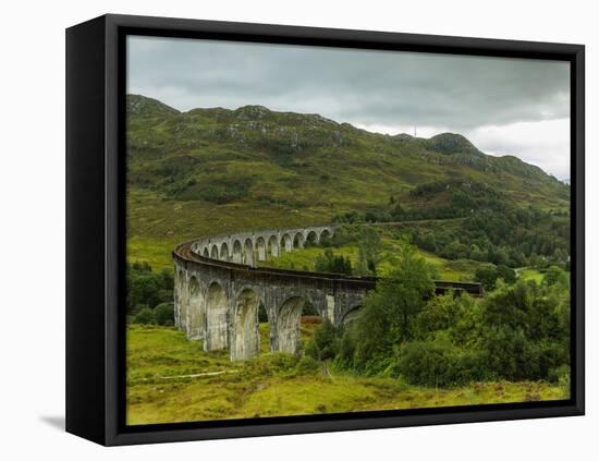 View of the Glenfinnan Viaduct, Highlands, Scotland, United Kingdom, Europe-Karol Kozlowski-Framed Stretched Canvas