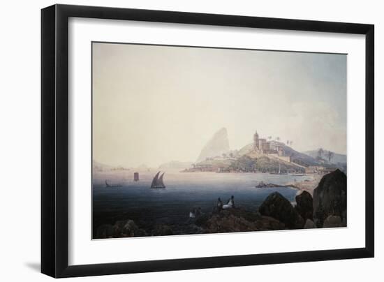 View of the Gloria Church and Sugarloaf Mountain, Rio De Janeiro-Thomas Ender-Framed Giclee Print